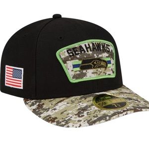 New Era Seattle Seahawks Salute to Service 59FIFTY Low Profile Fitted Hat